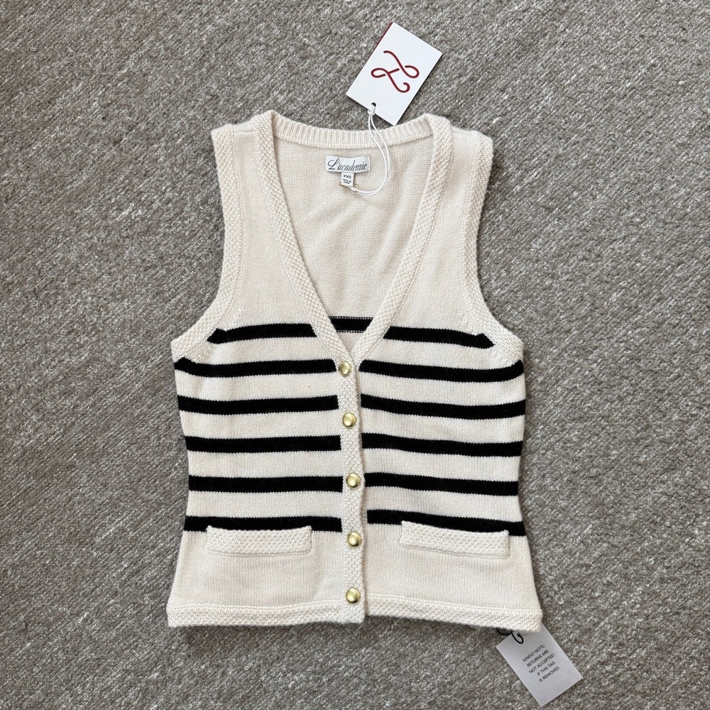 L’Academie Marianna Calanth Striped Vest